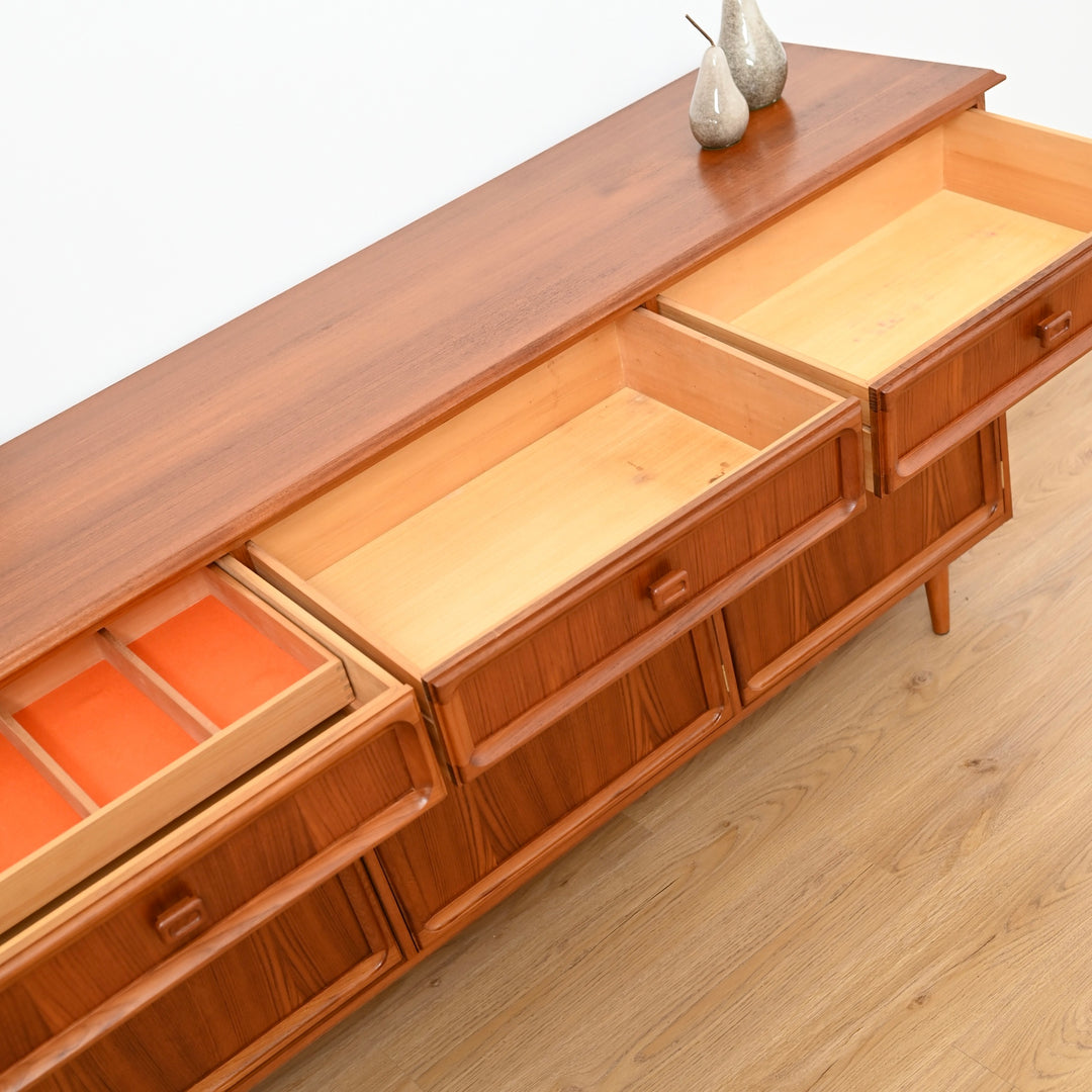 Parker Mid Century Teak Sideboard Buffet - Refinished