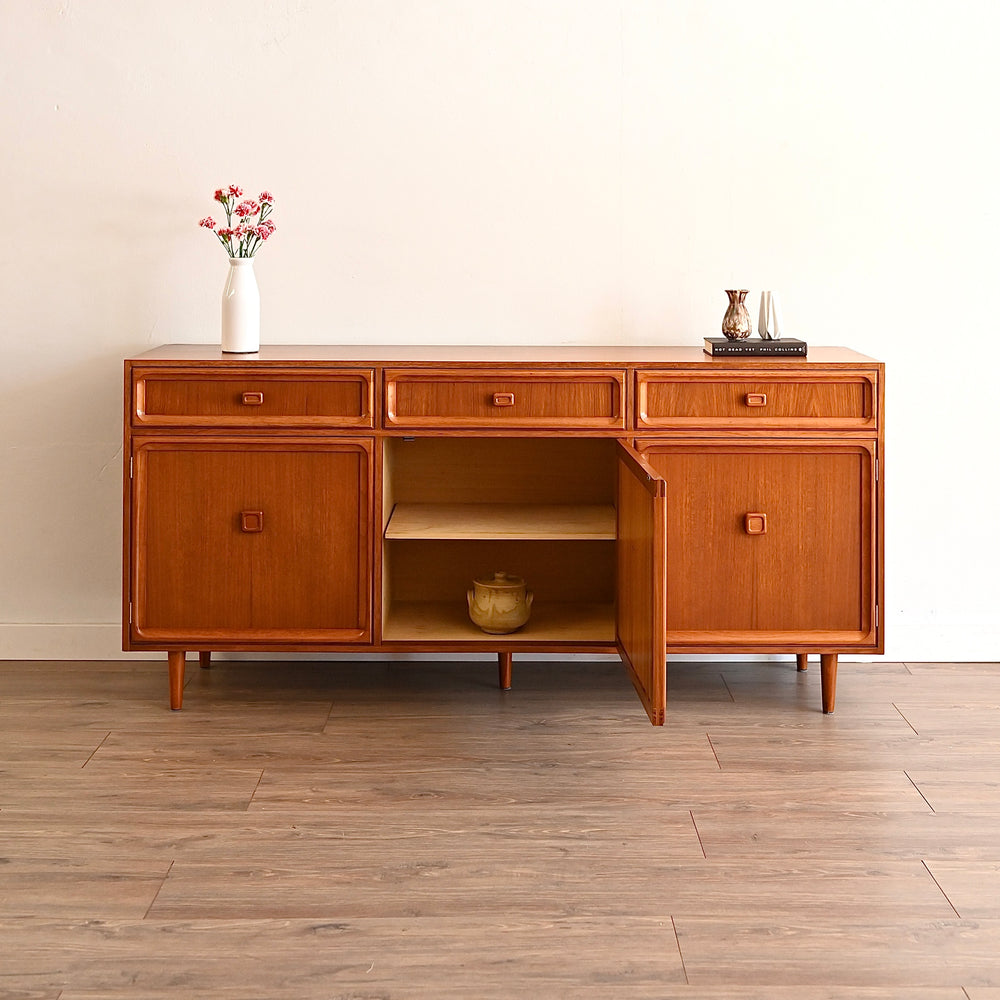 Parker Teak Mid Century Sideboard Buffet