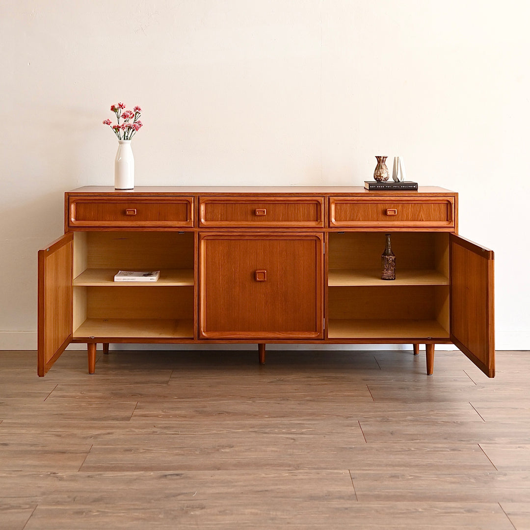 Parker Teak Mid Century Sideboard Buffet