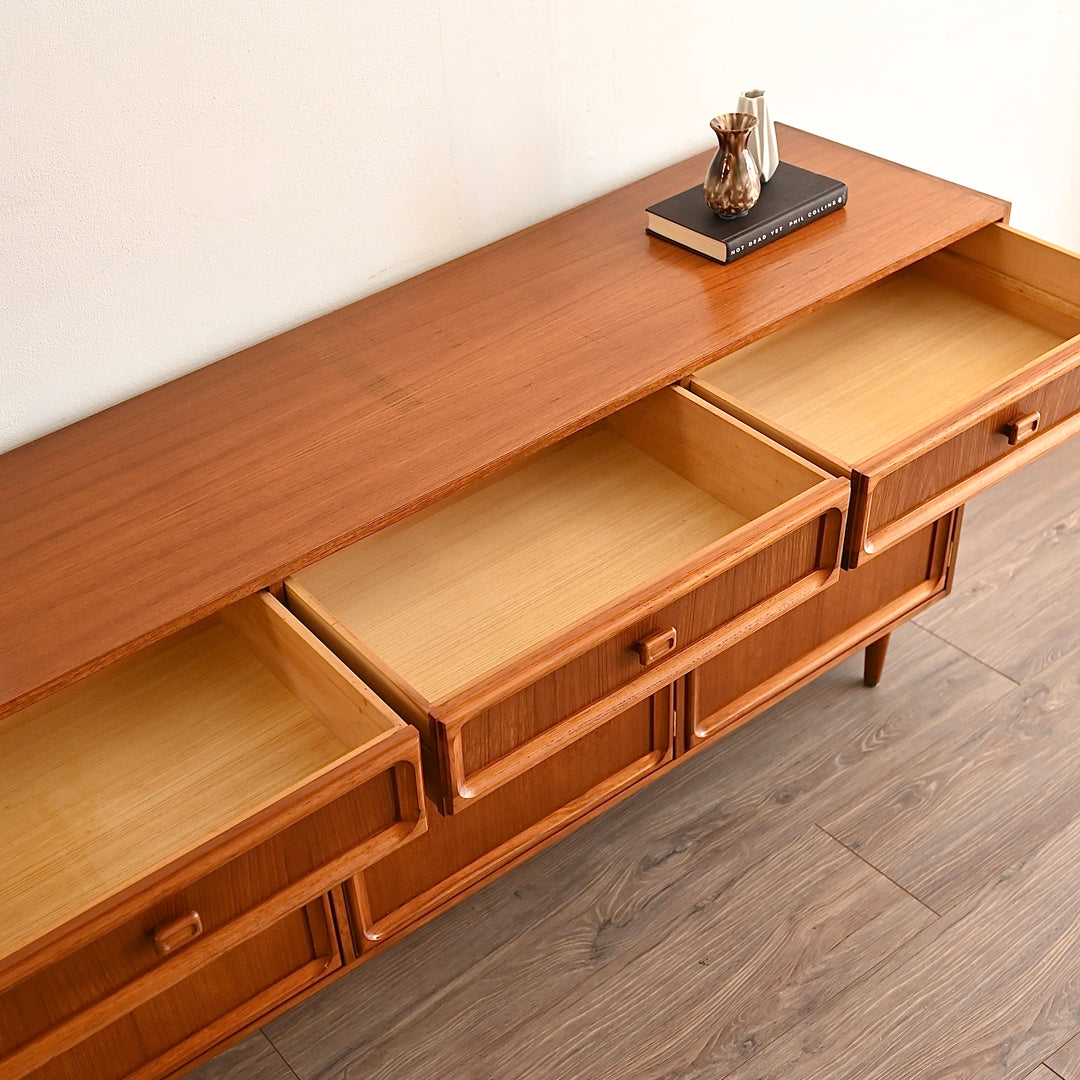 Parker Teak Mid Century Sideboard Buffet