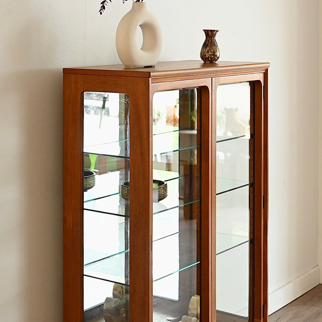 Mid Century Teak Sideboard Display Cabinet by Chiswell