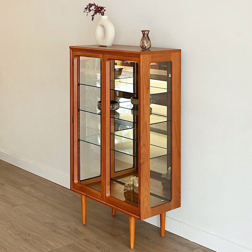 Mid Century Teak Sideboard Display Cabinet by Chiswell