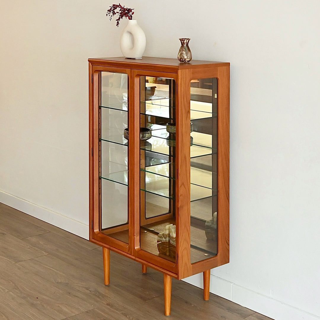 Mid Century Teak Sideboard Display Cabinet by Chiswell