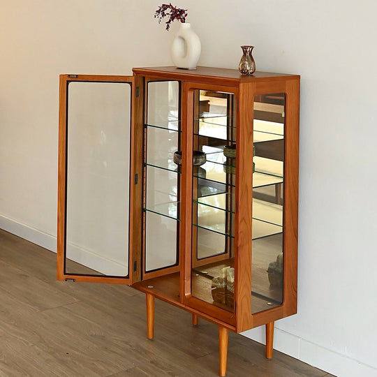 Mid Century Teak Sideboard Display Cabinet by Chiswell