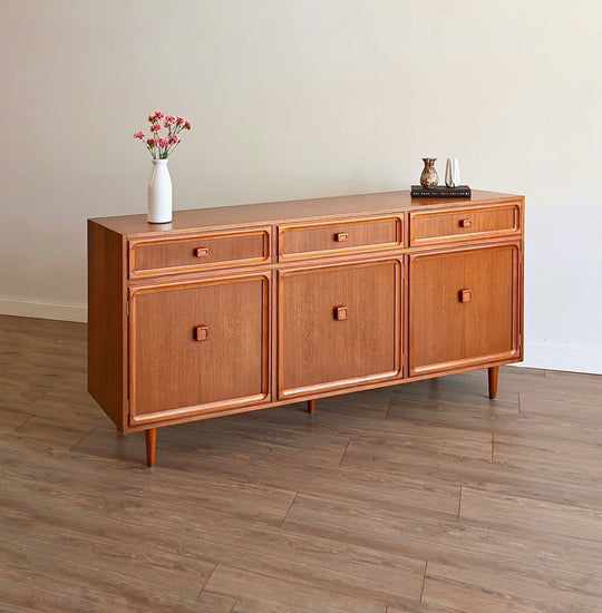 Parker Teak Mid Century Sideboard Buffet