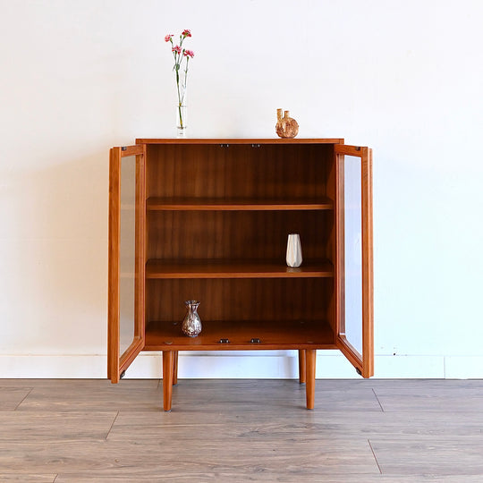 Mid Century Teak Sideboard Display Cabinet by Chiswell