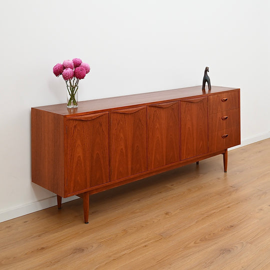 Mid Century Teak Sideboard Buffet Cabinet by Chiswell - Refinished