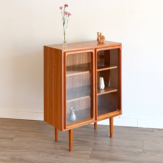 Mid Century Teak Sideboard Display Cabinet by Chiswell