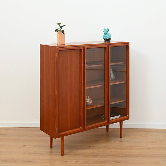 Mid Century Teak Sideboard Credenza Display Cabinet by Chiswell