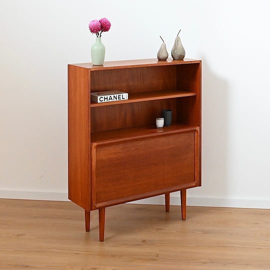Parker Teak Mid Century Bookshelf Bar Wall Unit Bookcase