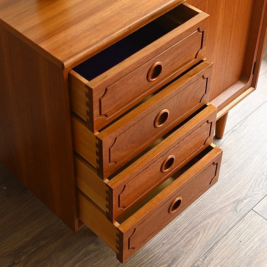 Mid Century Teak Sideboard LP Record Cabinet by Chiswell