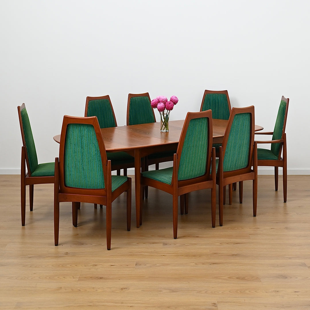 Parker Teak Elliptical D end Extendable Dining Table