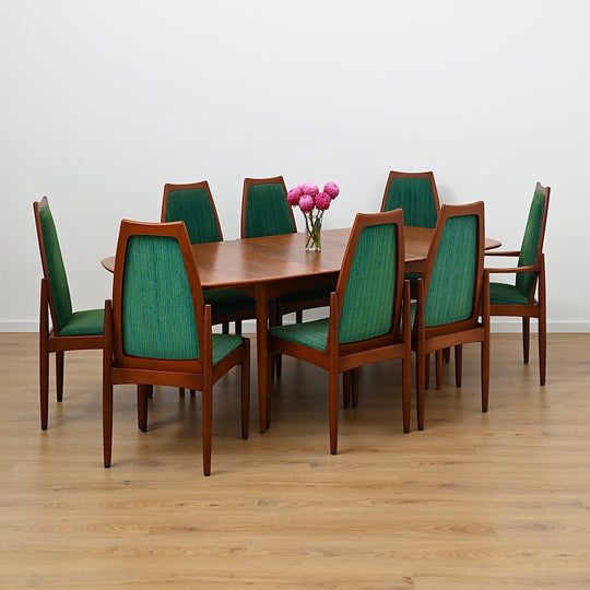 Parker Teak Elliptical D end Extendable Dining Table