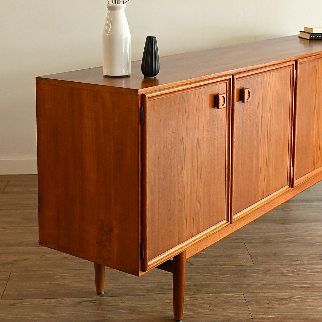 Parker Teak Mid Century Sideboard Buffet Cabinet