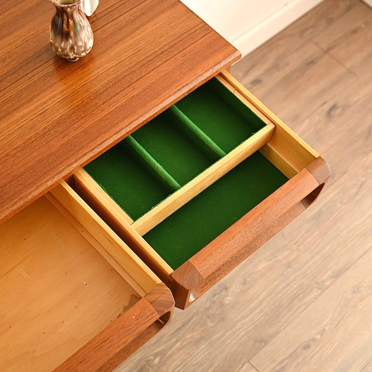 Mid Century Teak Sideboard Buffet Cabinet by Chiswell