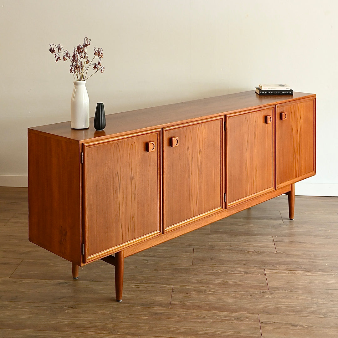 Parker Teak Mid Century Sideboard Buffet Cabinet