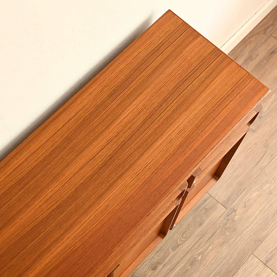 Mid Century Teak Sideboard Buffet Cabinet by Chiswell