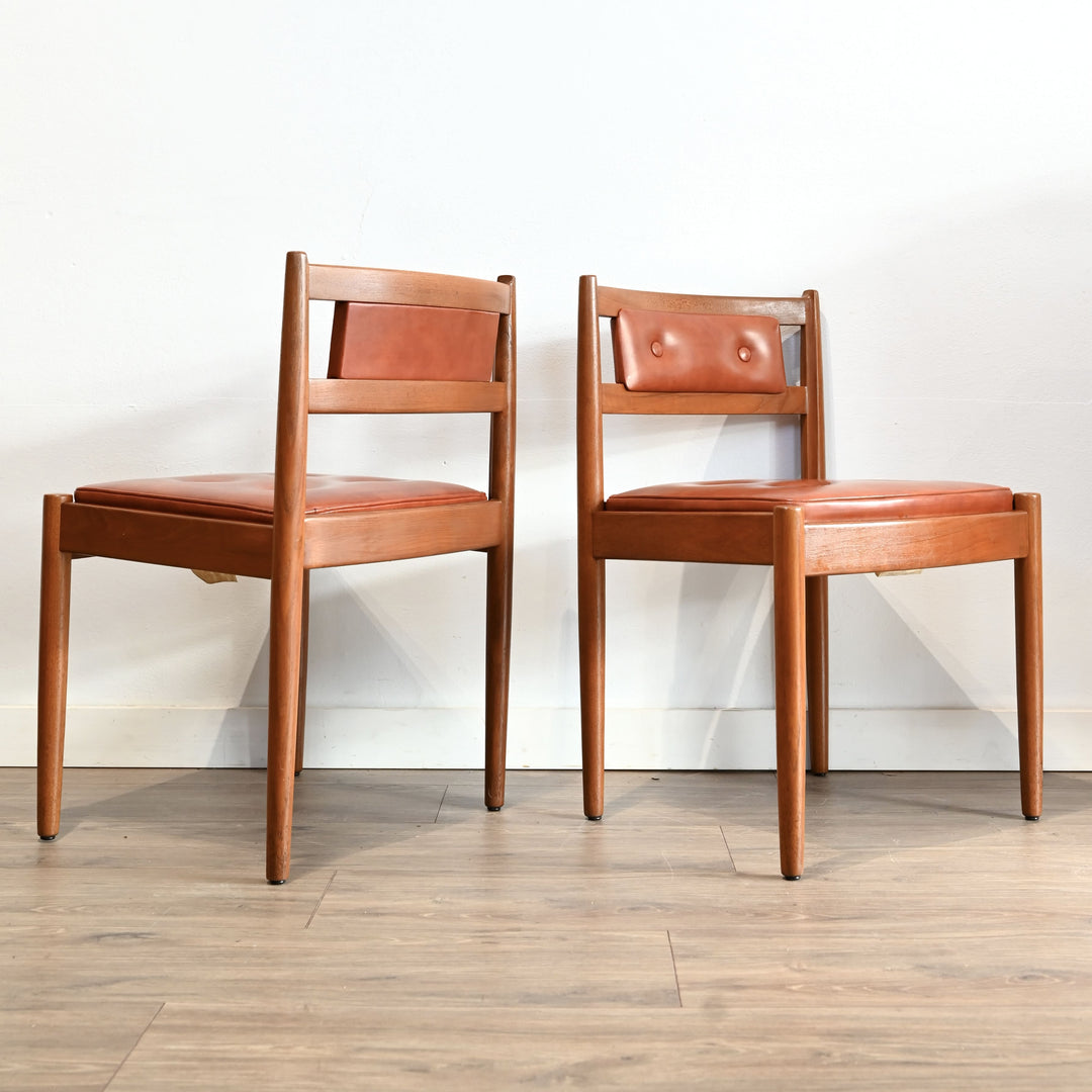 6x Mid Century Teak Dining Chairs by Chiswell