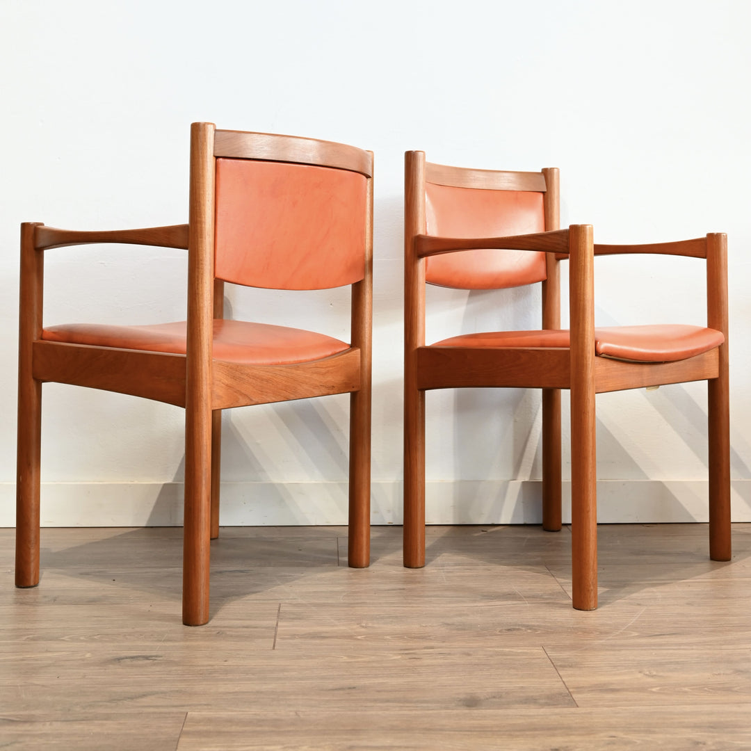 6x Mid Century Teak Dining Chairs by Chiswell