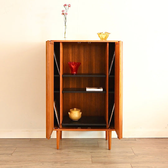 Mid Century Teak Sideboard Cabinet LP HIFI Cabinet by Chiswell