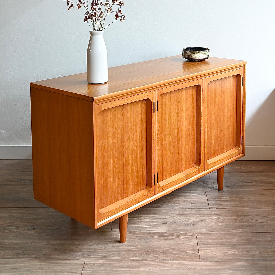 Mid Century Teak Sideboard LP Record Cabinet by Chiswell