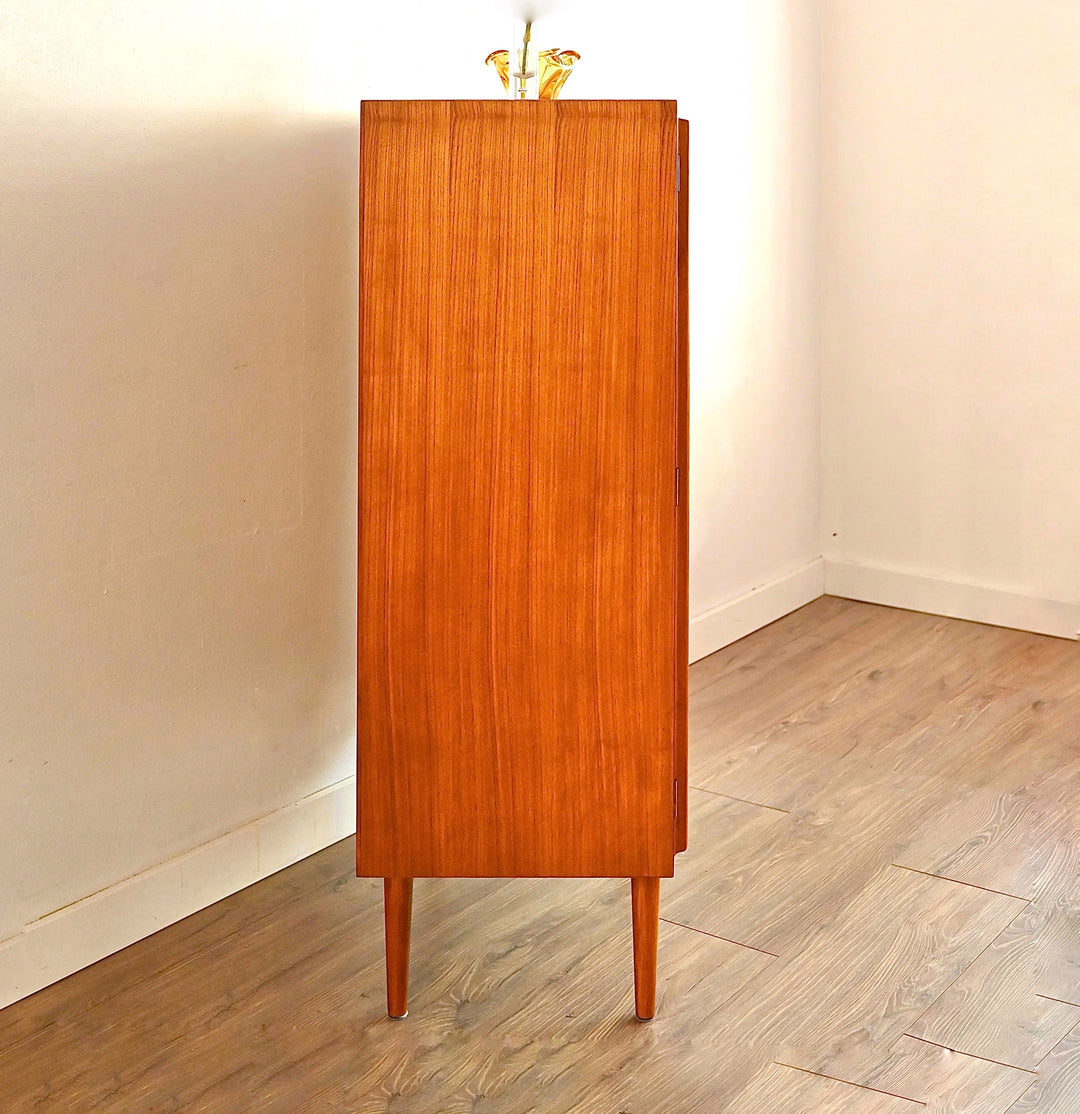Mid Century Teak Sideboard Cabinet LP HIFI Cabinet by Chiswell