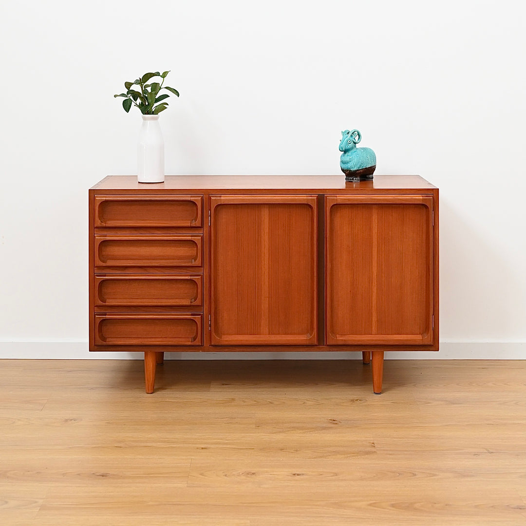 Mid Century Teak Sideboard LP Record Cabinet with Drawers by Chiswell - Refinished
