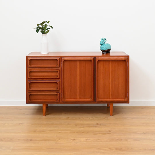 Mid Century Teak Sideboard LP Record Cabinet with Drawers by Chiswell - Refinished