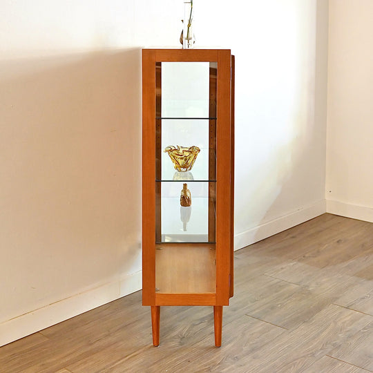 Mid Century Teak Sideboard Glass Display Cabinet by Chiswell