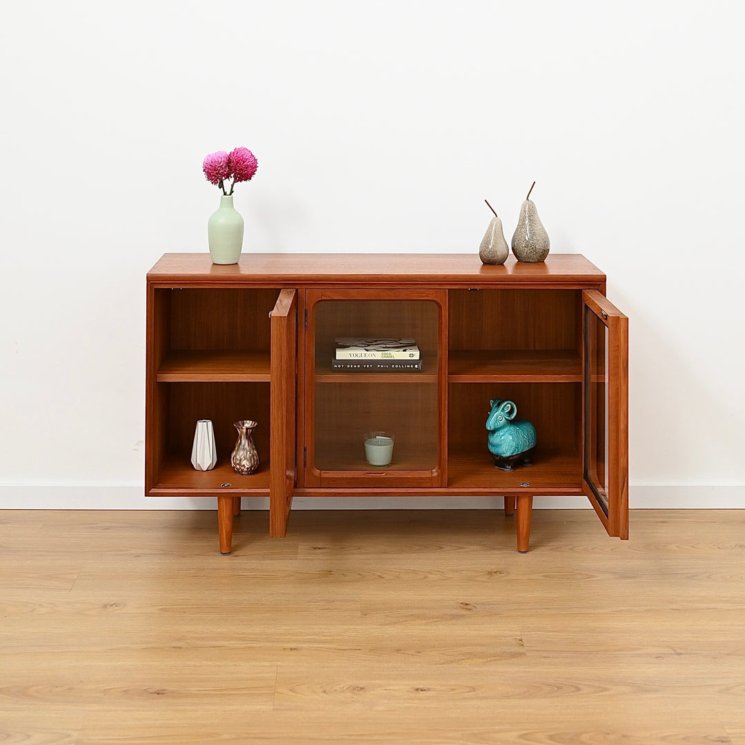 Mid Century Teak Sideboard Display Cabinet by Chiswell