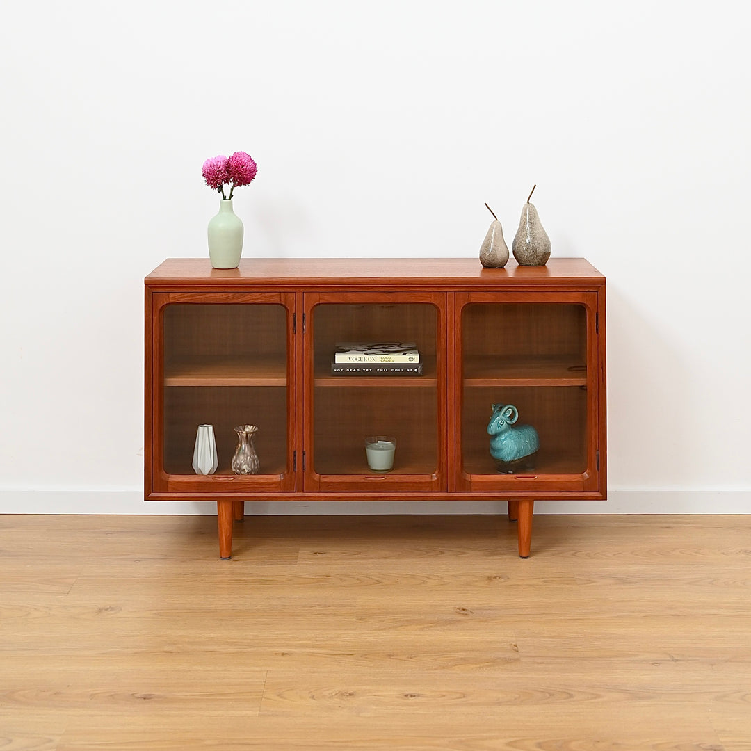 Mid Century Teak Sideboard Display Cabinet by Chiswell