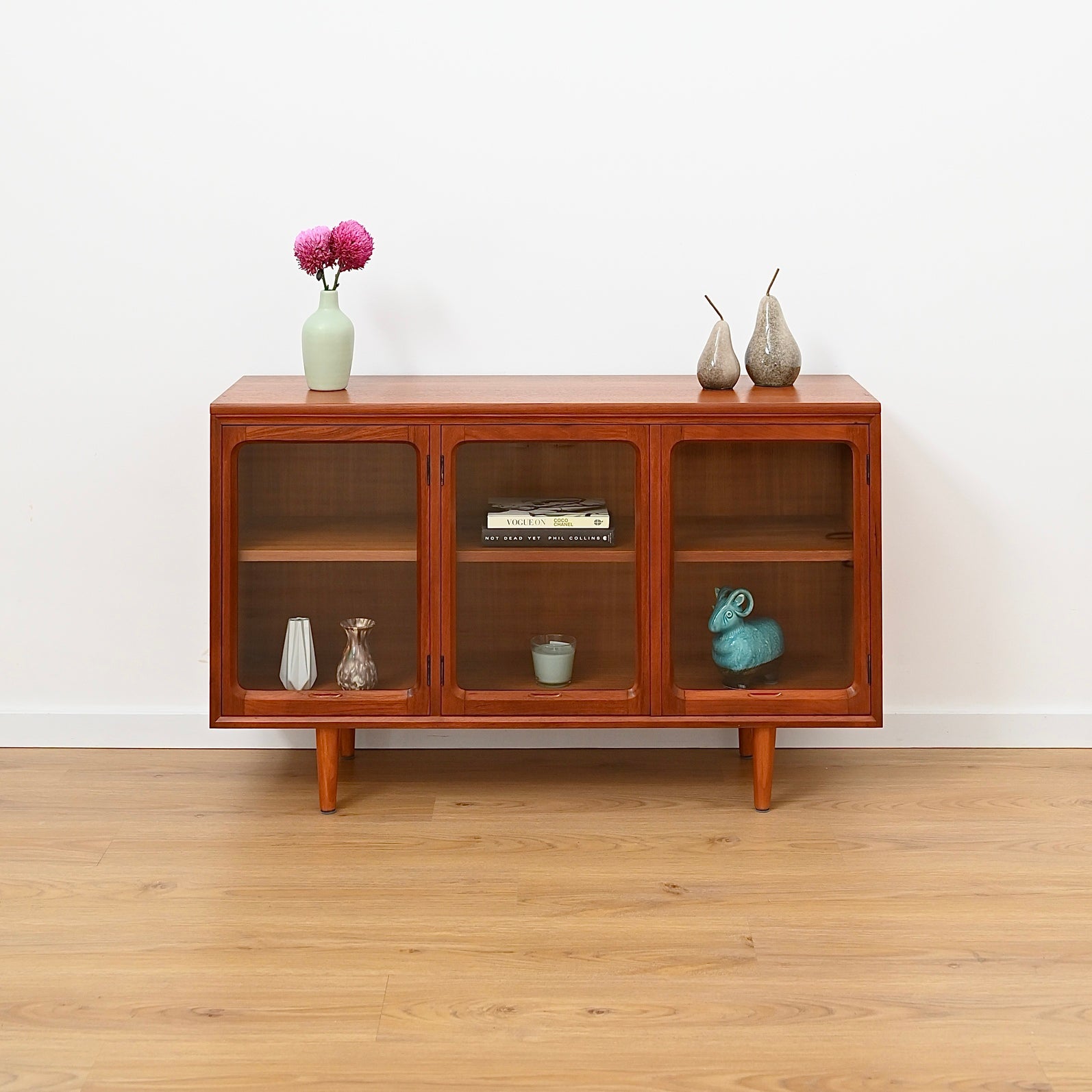 Mid Century Teak Sideboard Display Cabinet by Chiswell