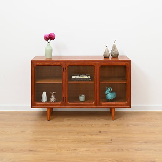 Mid Century Teak Sideboard Display Cabinet by Chiswell