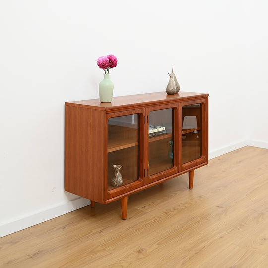 Mid Century Teak Sideboard Display Cabinet by Chiswell
