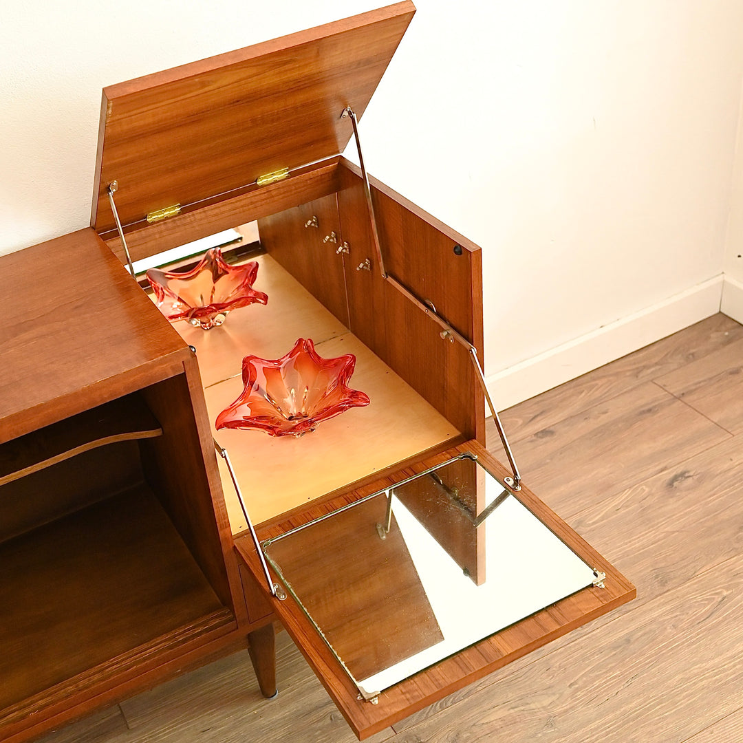 Mid Century Teak Sideboard Buffet Credenza by Berryman