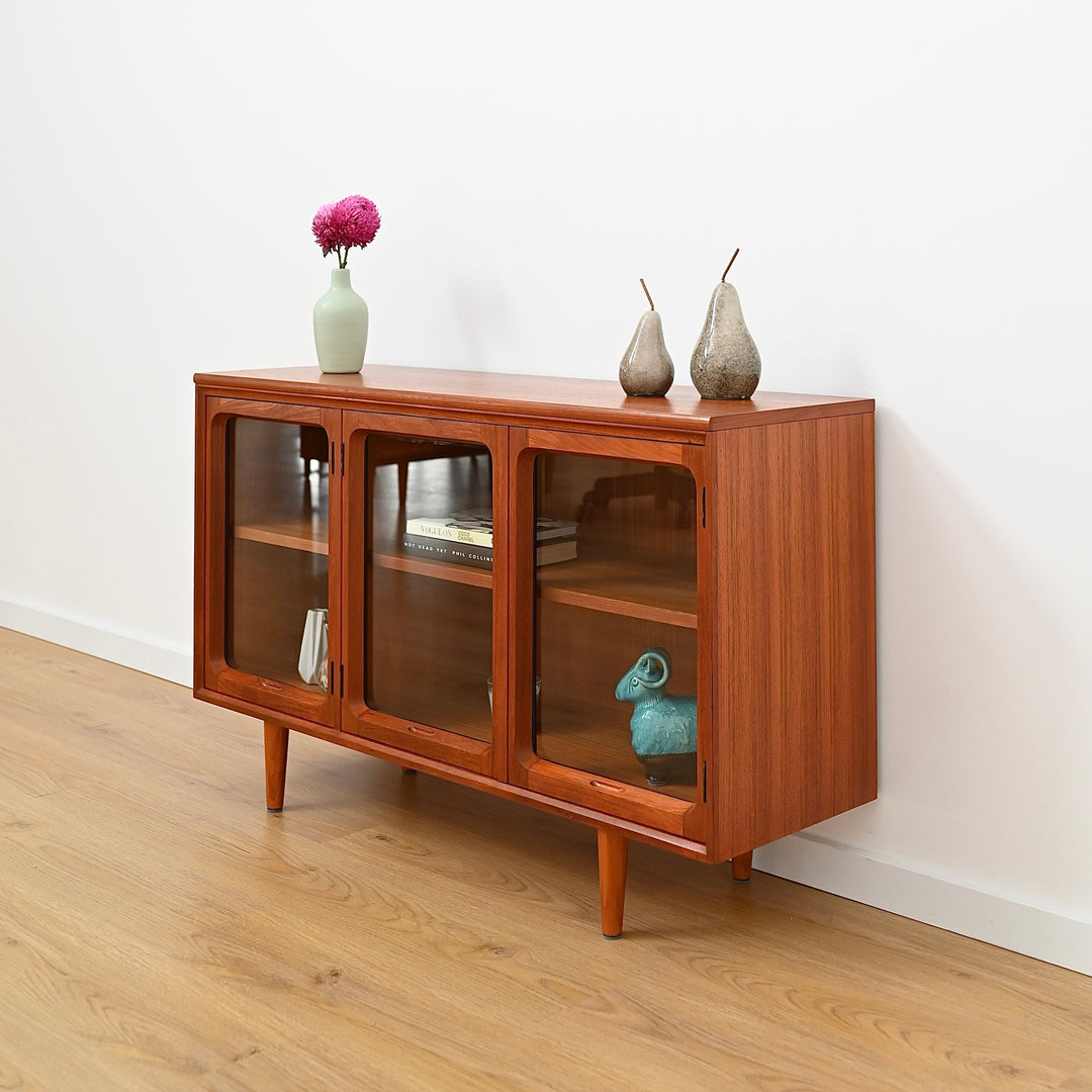 Mid Century Teak Sideboard Display Cabinet by Chiswell
