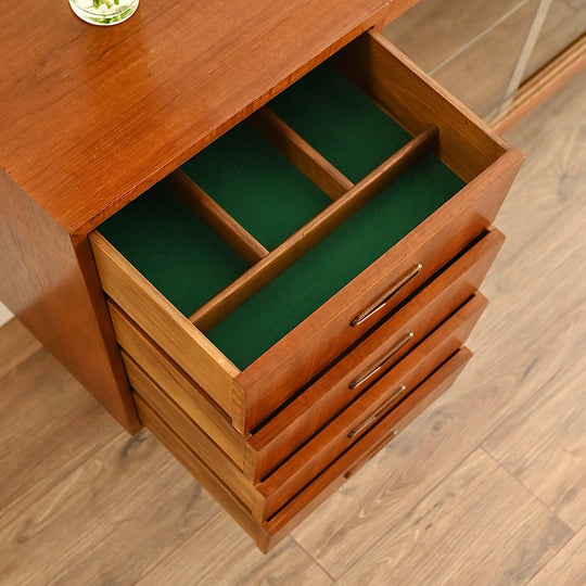 Mid Century Teak Sideboard Buffet Credenza by Berryman