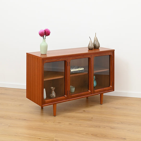Mid Century Teak Sideboard Display Cabinet by Chiswell