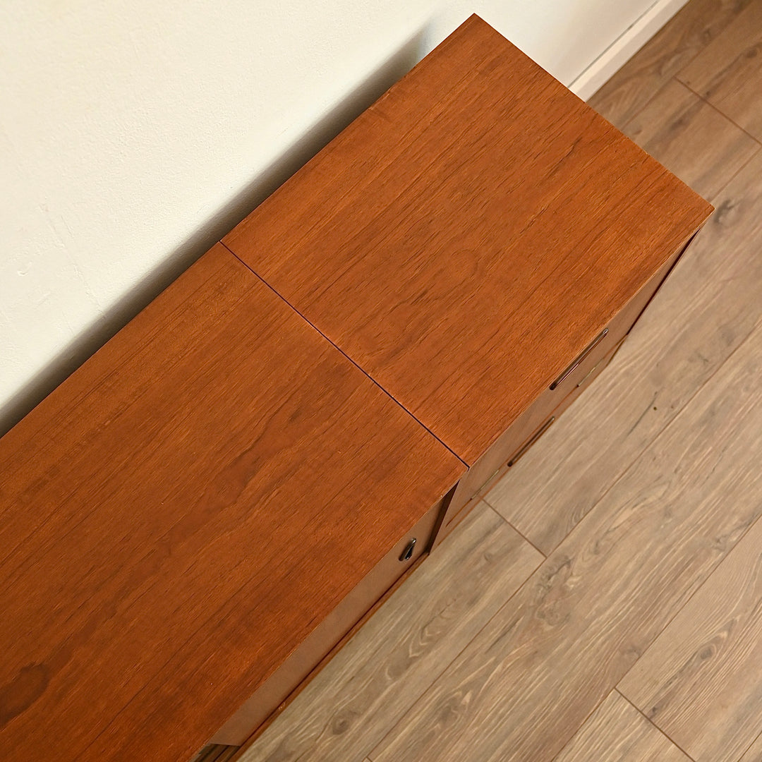 Mid Century Teak Sideboard Buffet Credenza by Berryman