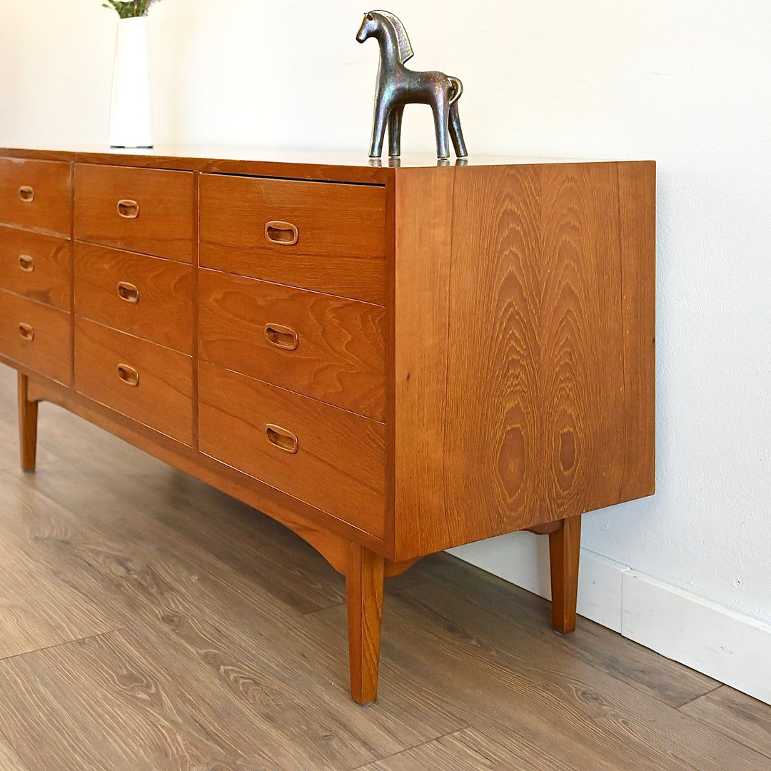 Mid Century Teak Sideboard Dresser Drawers
