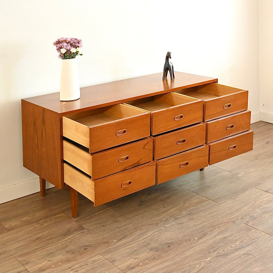 Mid Century Teak Sideboard Dresser Drawers