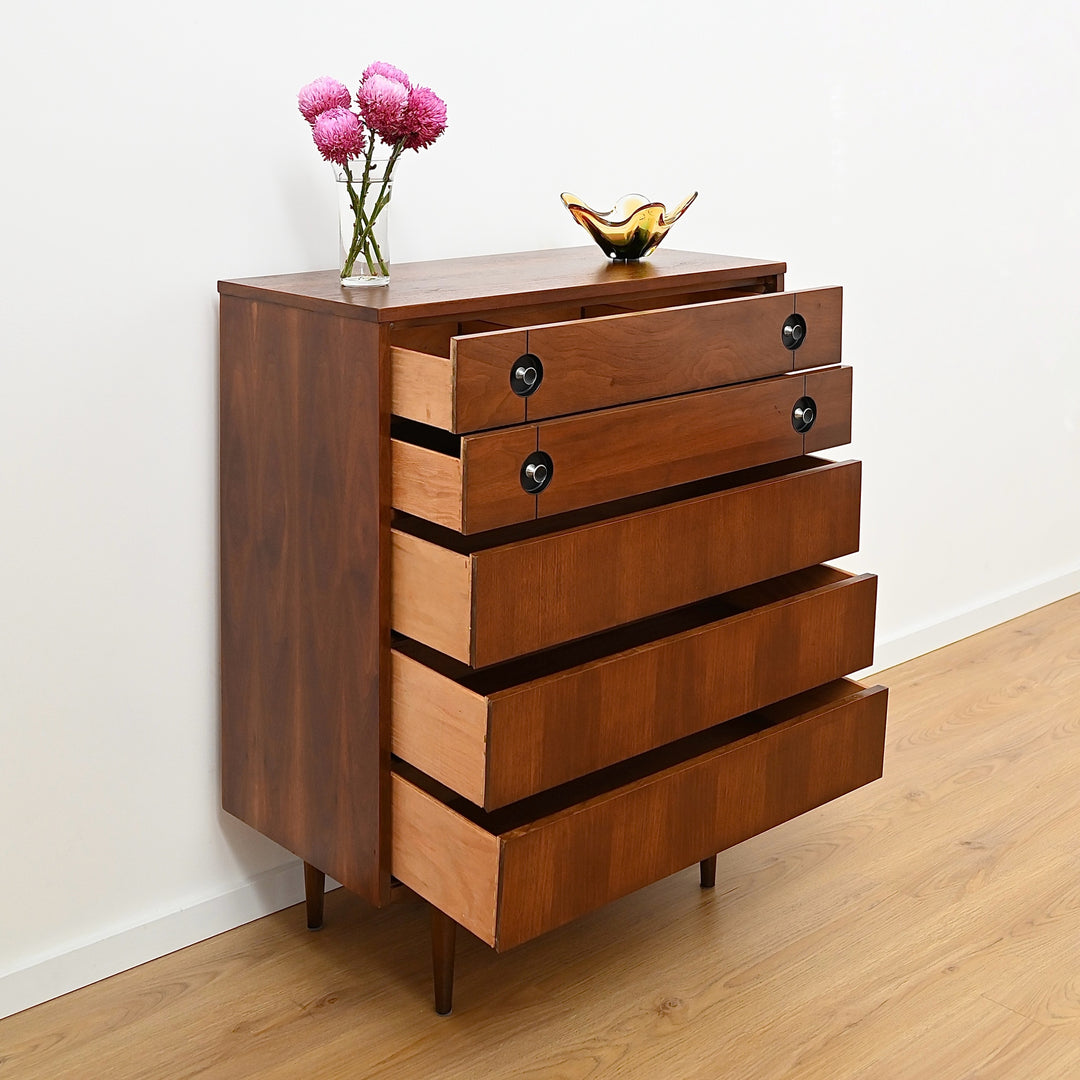Stanley Furniture Mid-Century Modern Highboy Dresser – Refinished