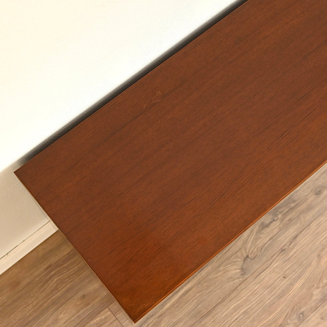 Mid Century Walnut Sideboard LP Record Cabinet with Drawers by Chiswell