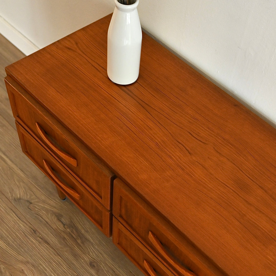 Mid Century Teak Sideboard Dresser Drawers Lowboy by Berryman