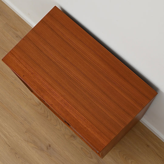 Mid Century Teak Sideboard LP Record Cabinet with Drawers by Chiswell