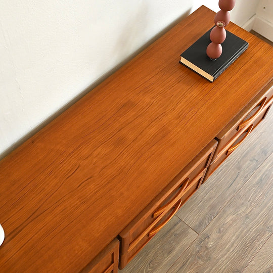 Mid Century Teak Sideboard Dresser Drawers Lowboy by Berryman