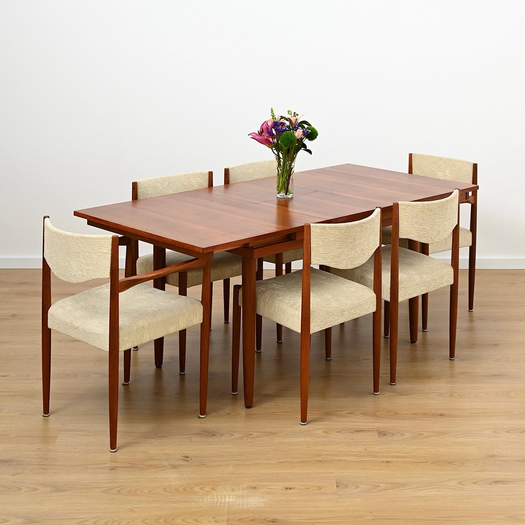 Mid Century Teak Extendable Dining Table by Chiswell - Refinished