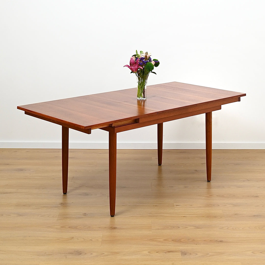Mid Century Teak Extendable Dining Table by Chiswell - Refinished