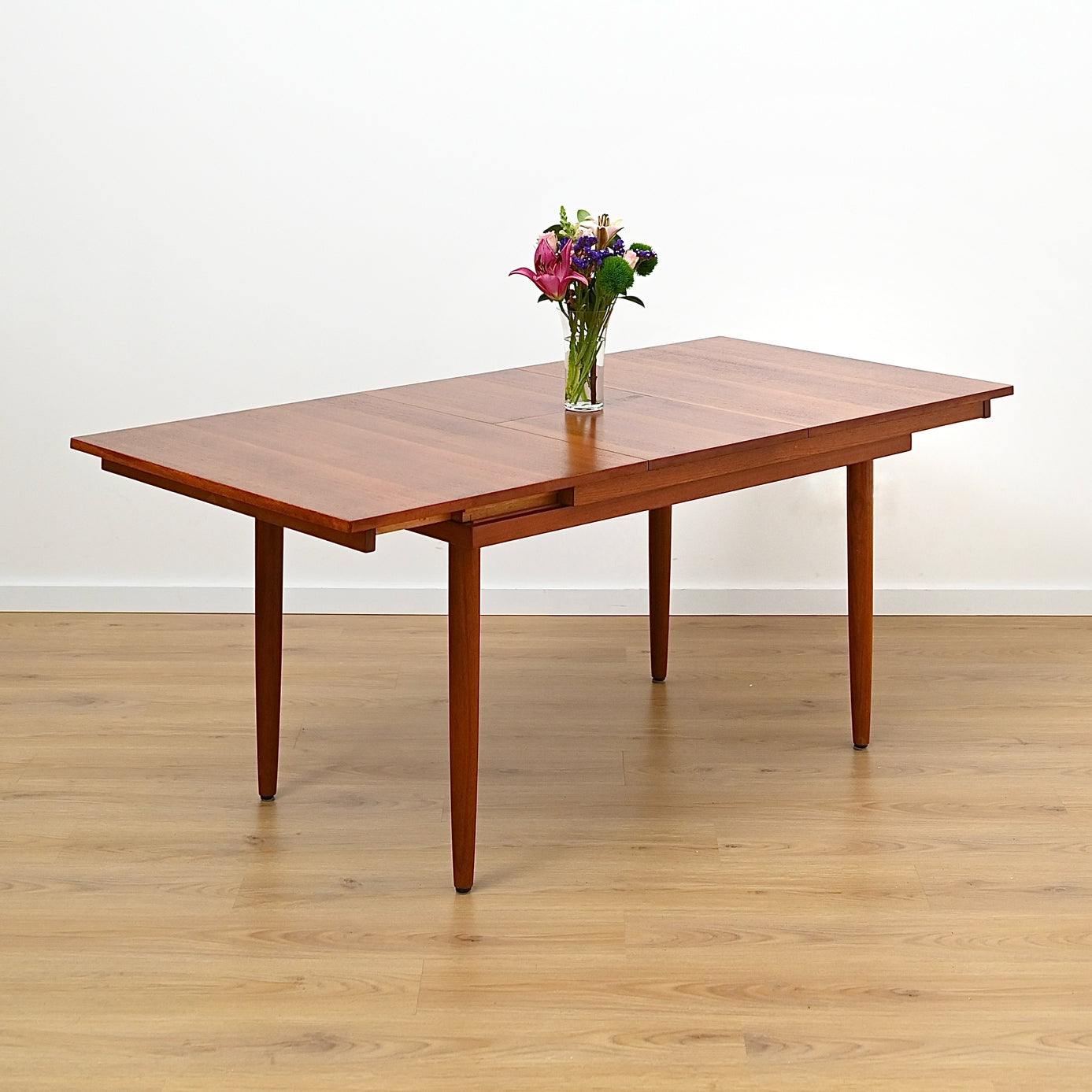 Mid Century Teak Extendable Dining Table by Chiswell - Refinished