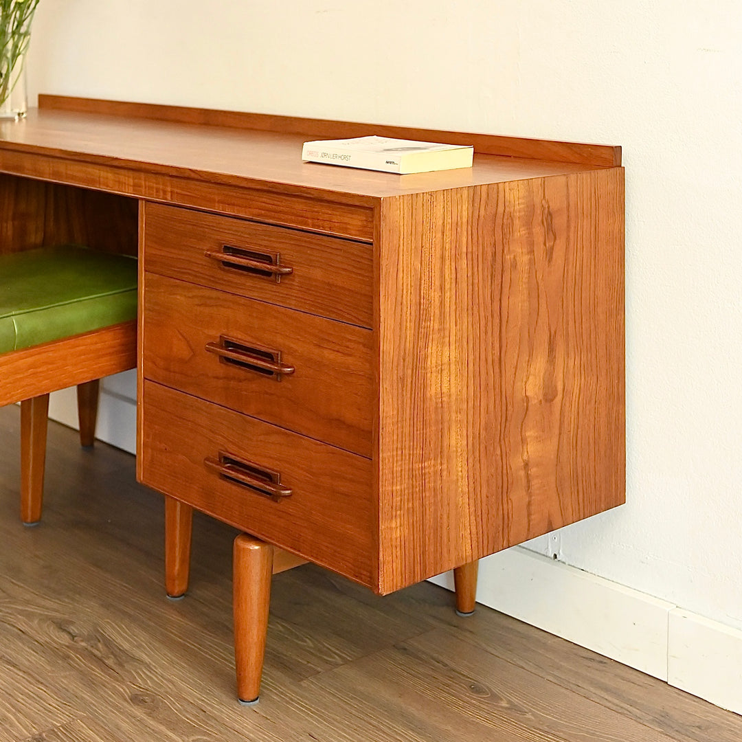 Mid Century Teak Sideboard Dresser Desk by Hayson